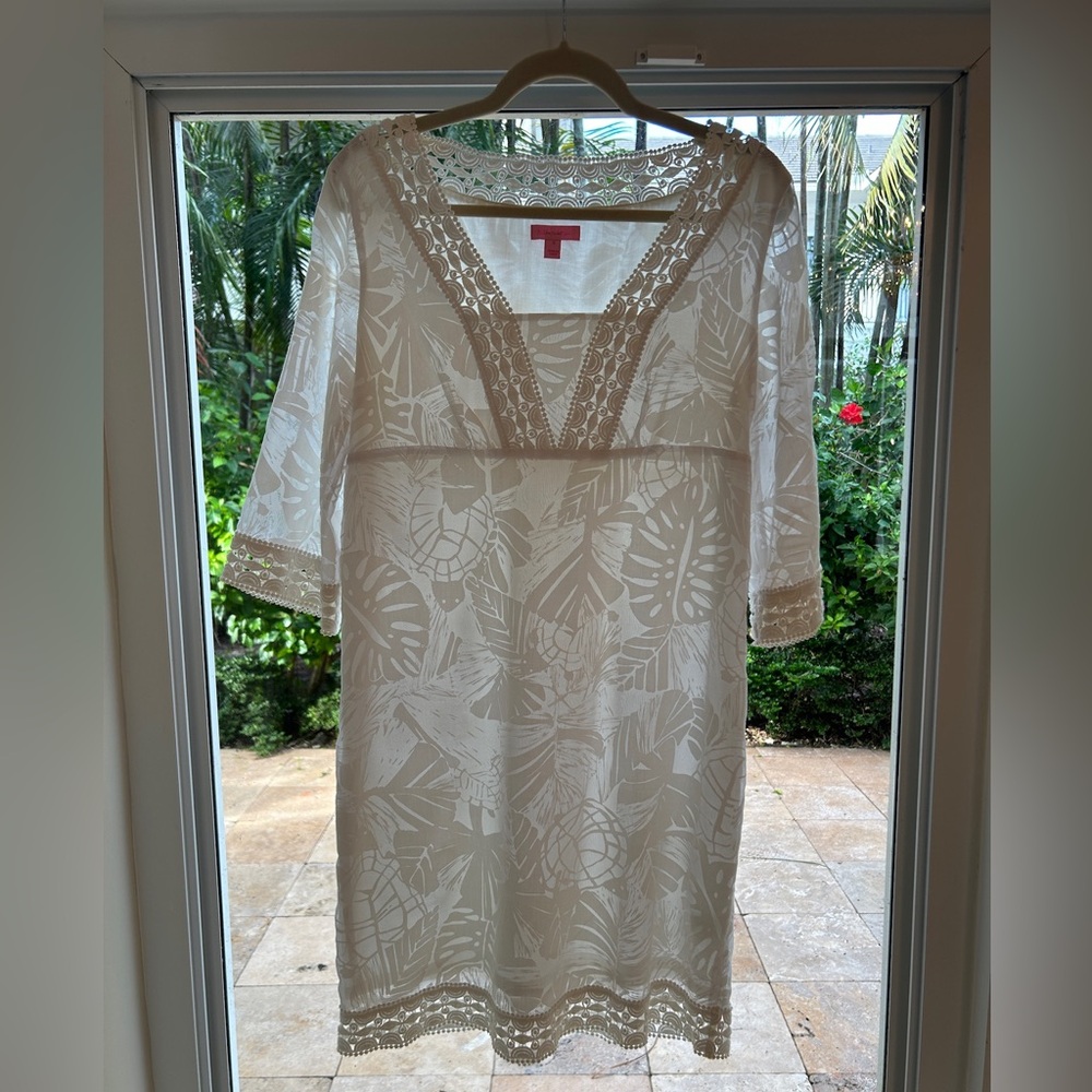 Lilly Pulitzer White Lace Detail Elegant Dress